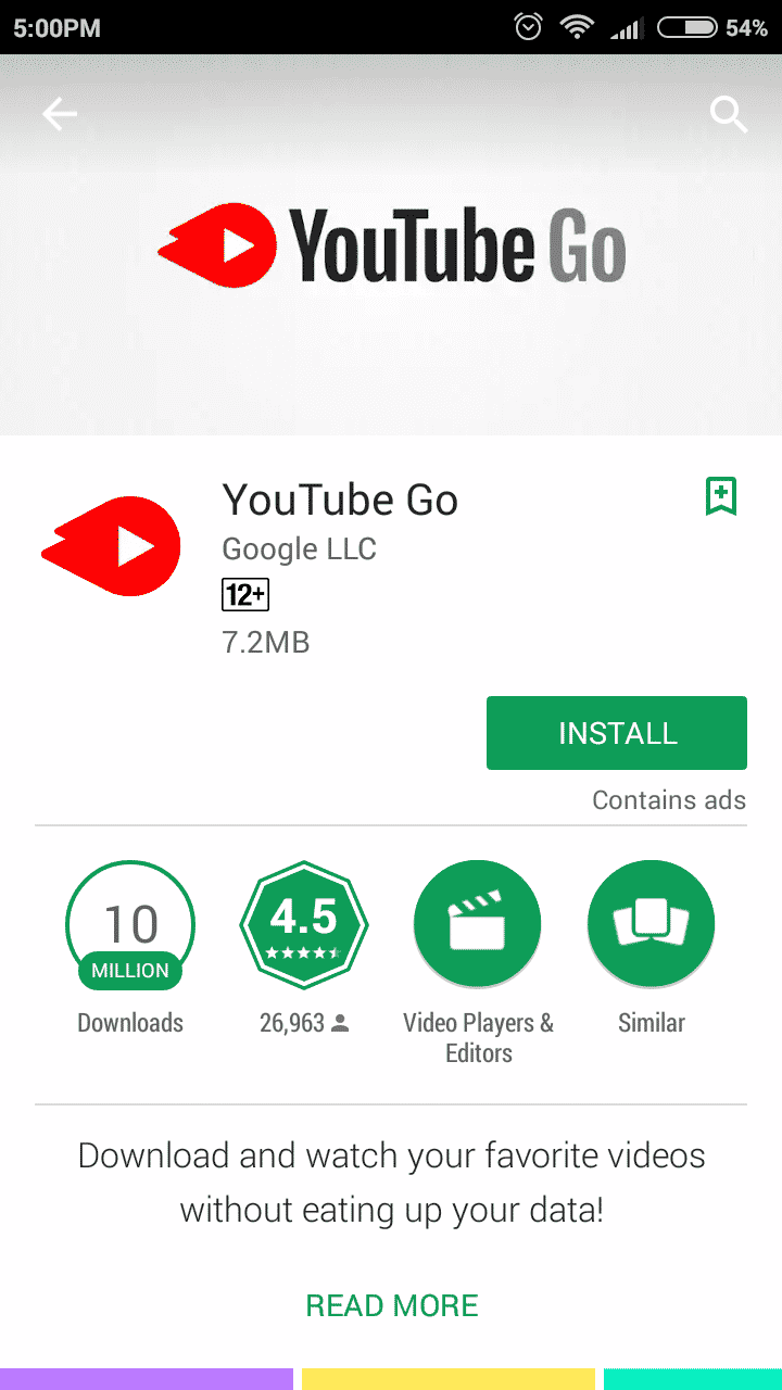 Kenapa youtube go tidak bisa di download di play store